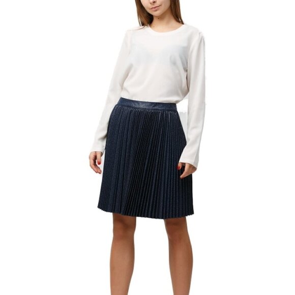 Silvian Heach Metallic Pleated Skirt Sz S - Picture 1 of 11